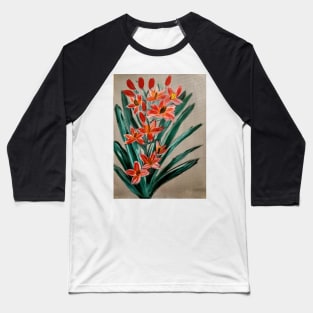 Orchids in red and white flowers grown wild. Baseball T-Shirt